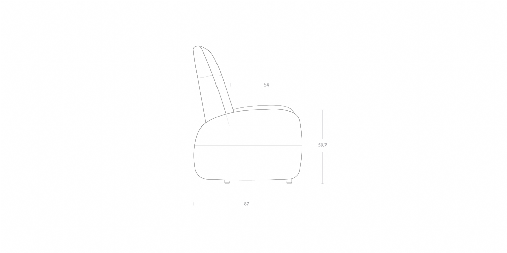 Dimensoes do produto poltrona reclinvel cori